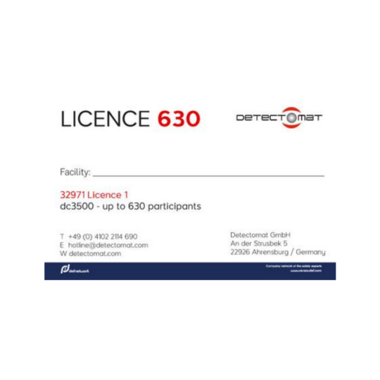 Licence L1 adrešu panelim DC3500 (251–630 dalībniekiem)