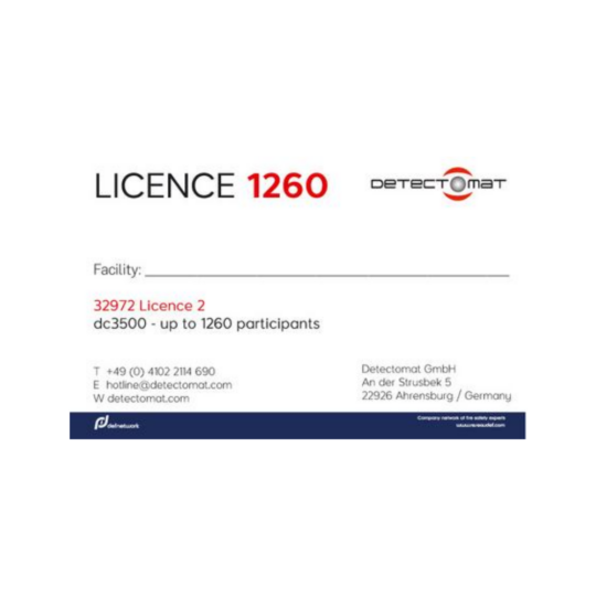 Licence L2 adrešu panelim DC3500 (251–1260 dalībniekiem)